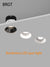 BRGT Borderless LED Spot Light Recessed Downlight Narrow Ceiling Lights Focus Lamp 220V For Kitchen Living Room Indoor Lighting