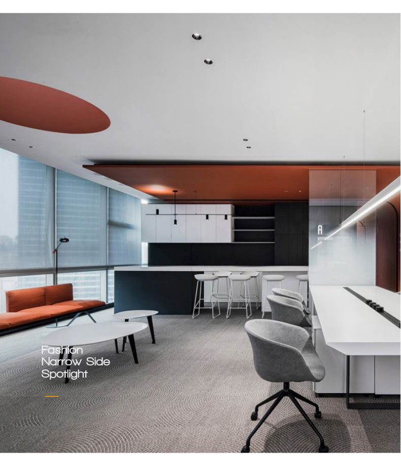 BRGT Borderless LED Spot Light Recessed Downlight Narrow Ceiling Lights Focus Lamp 220V For Kitchen Living Room Indoor Lighting