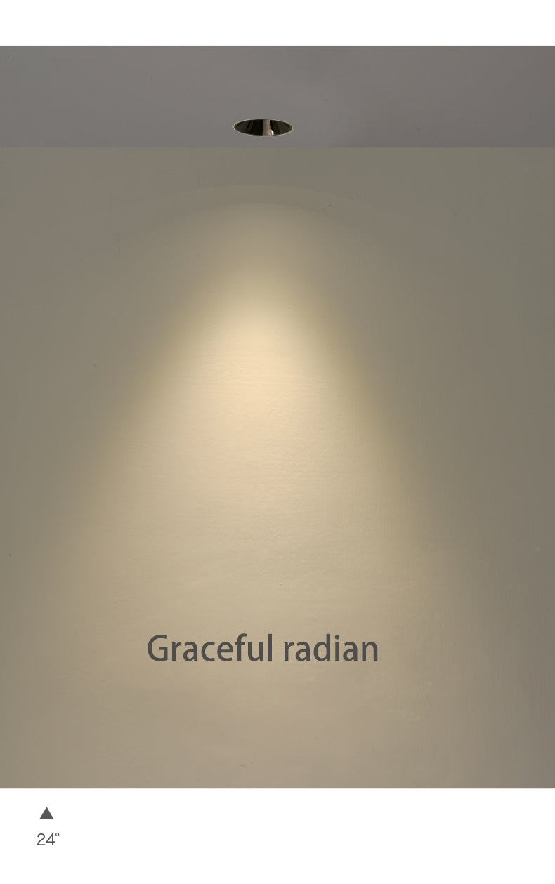 BRGT Borderless LED Spot Light Recessed Downlight Narrow Ceiling Lights Focus Lamp 220V For Kitchen Living Room Indoor Lighting