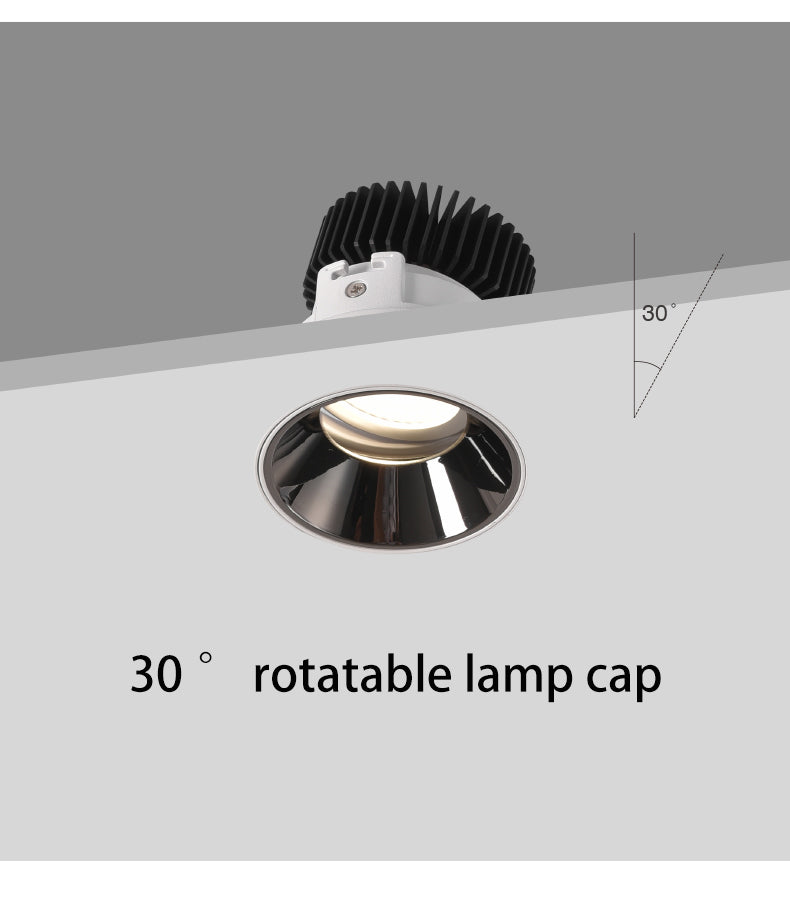 BRGT Borderless LED Spot Light Recessed Downlight Narrow Ceiling Lights Focus Lamp 220V For Kitchen Living Room Indoor Lighting