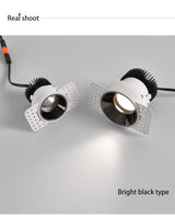 BRGT Borderless LED Spot Light Recessed Downlight Narrow Ceiling Lights Focus Lamp 220V For Kitchen Living Room Indoor Lighting