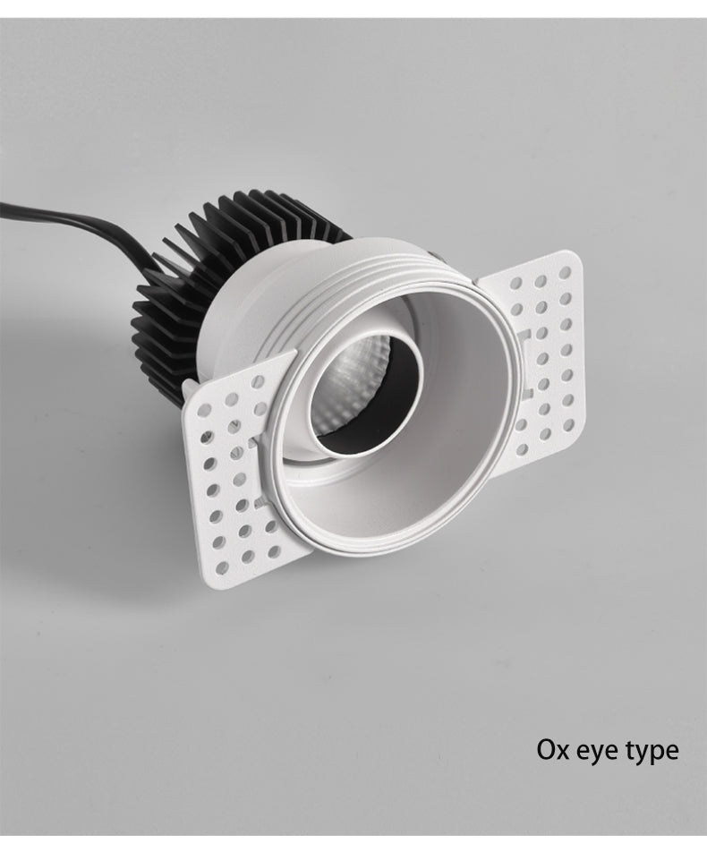 BRGT Borderless LED Spot Light Recessed Downlight Narrow Ceiling Lights Focus Lamp 220V For Kitchen Living Room Indoor Lighting