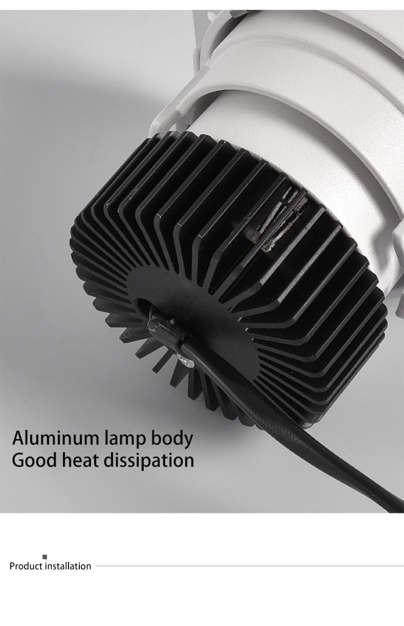 BRGT Borderless LED Spot Light Recessed Downlight Narrow Ceiling Lights Focus Lamp 220V For Kitchen Living Room Indoor Lighting