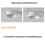 BRGT Borderless LED Spot Light Recessed Downlight Narrow Ceiling Lights Focus Lamp 220V For Kitchen Living Room Indoor Lighting