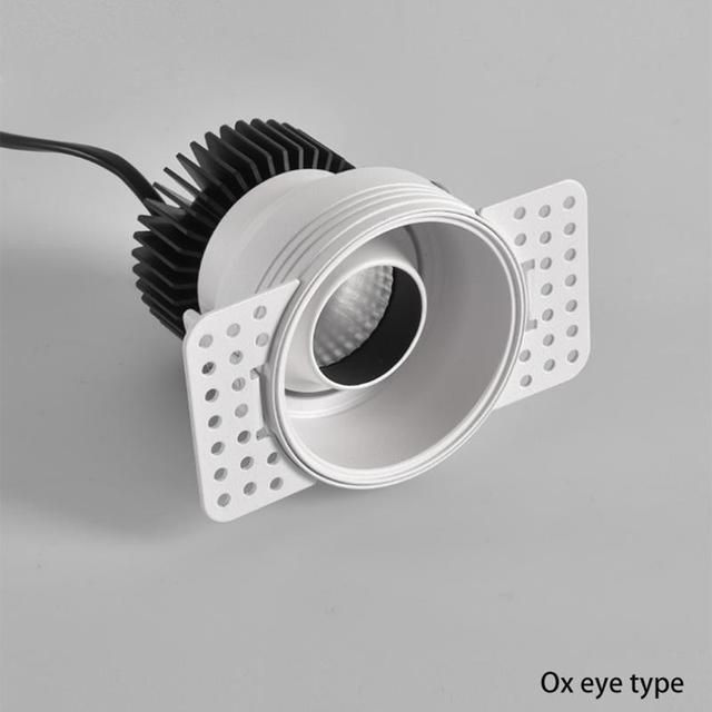 BRGT Borderless LED Spot Light Recessed Downlight Narrow Ceiling Lights Focus Lamp 220V For Kitchen Living Room Indoor Lighting