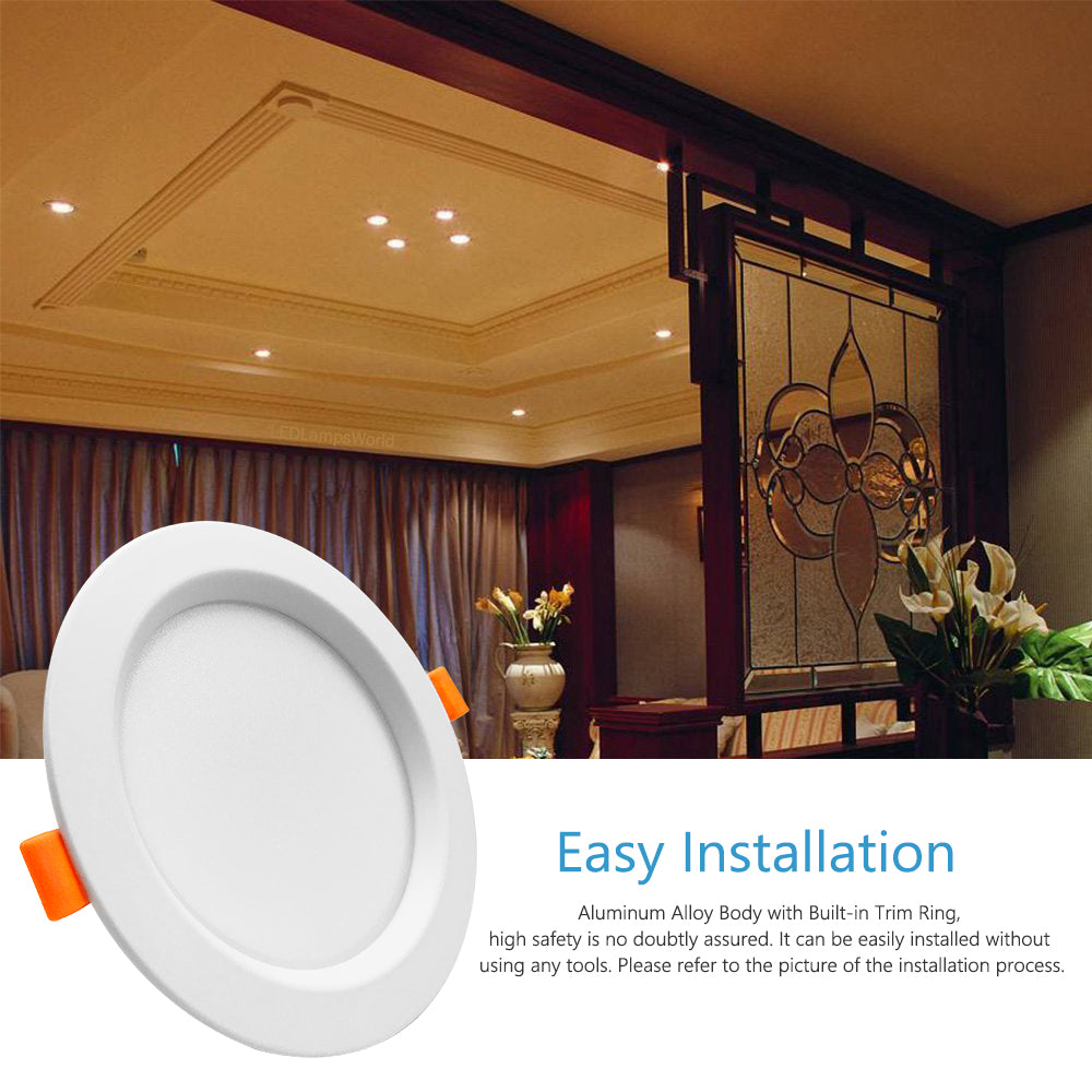 DONWEI LED Downlight 5W 7W 12W 15W Round Recessed Lamp 240V Led Bulb Bedroom Kitchen Indoor LED Spot Lighting