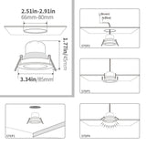 DONWEI LED Downlight 5W 7W 12W 15W Round Recessed Lamp 240V Led Bulb Bedroom Kitchen Indoor LED Spot Lighting