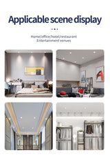 LED Smart Downlight Home Lighting Recessed 6 Pcs 20W 175V-250V Round Spotlight Smart Home Dimmable Indoor lights Fixture