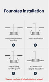 LED Smart Downlight Home Lighting Recessed 6 Pcs 20W 175V-250V Round Spotlight Smart Home Dimmable Indoor lights Fixture