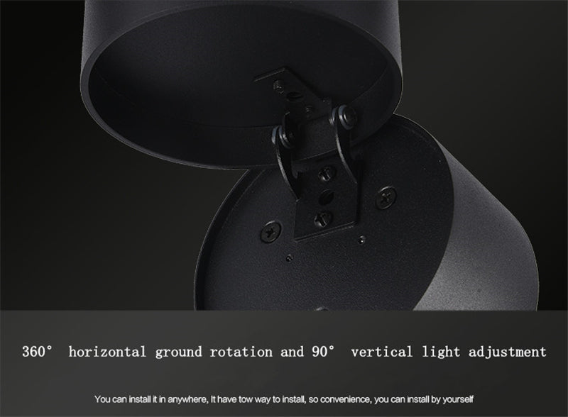 led downlight Surface mounted AC85-265V Adjustable 90 degrees 5W/7W/12W Spot light 360 Rotatable led lamp LED Ceiling Lamp