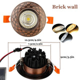 Dimmable LED Recessed 5W Antique Style Ceiling Light Fixture Downlight Lamp + Driver Spotlight  Lighting For Home Office Decor