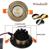 Dimmable LED Recessed 5W Antique Style Ceiling Light Fixture Downlight Lamp + Driver Spotlight  Lighting For Home Office Decor