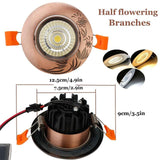Dimmable LED Recessed 5W Antique Style Ceiling Light Fixture Downlight Lamp + Driver Spotlight  Lighting For Home Office Decor