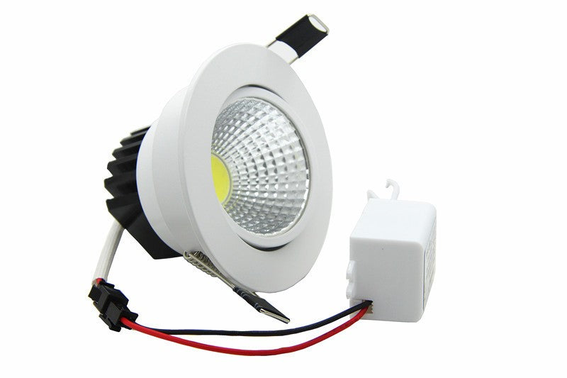 Dimmable LED COB Downlight AC110V 220V 3W/5W/7W/12W Recessed LED Spot Light lumination Indoor Decoration Ceiling Lamp