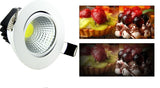 Dimmable LED COB Downlight AC110V 220V 3W/5W/7W/12W Recessed LED Spot Light lumination Indoor Decoration Ceiling Lamp