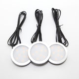 Dimmable LED Under Cabinet Lights 3x2W Downlights Spotlight With RF Remote Controller Adapter Kitchen Wardrobe Room Lighting
