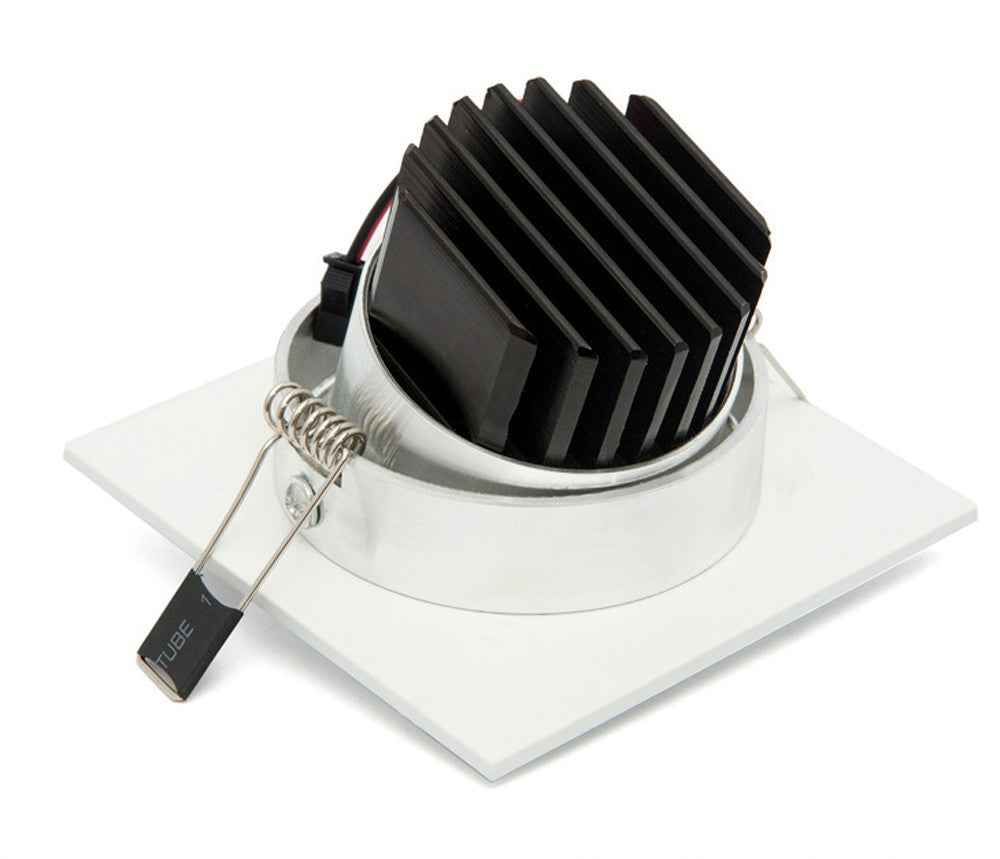 Square LED COB Downlight Recessed LED Dimmable 7W 9W 12W 15W LED Spot light decoration AC 110V 220V 85-265V Ceiling Lamp