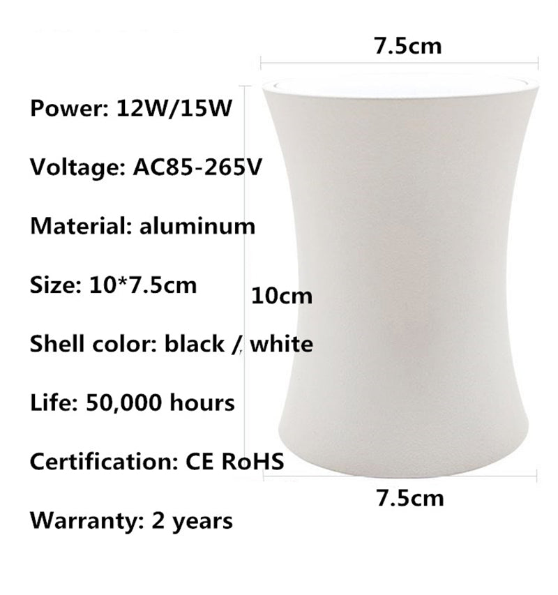 LED Downlight Surface Mounted Ceiling Lamps 5W 7W 12W 15W AC85-260V Spot light for Living Room bedroom Hallway Office Downlight