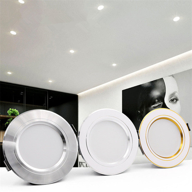 LED Downlight Ceiling 5W 9W 12W 15W 18W led Ceiling lamp Gold/Silver/White Body AC 220V 230V 240V led light