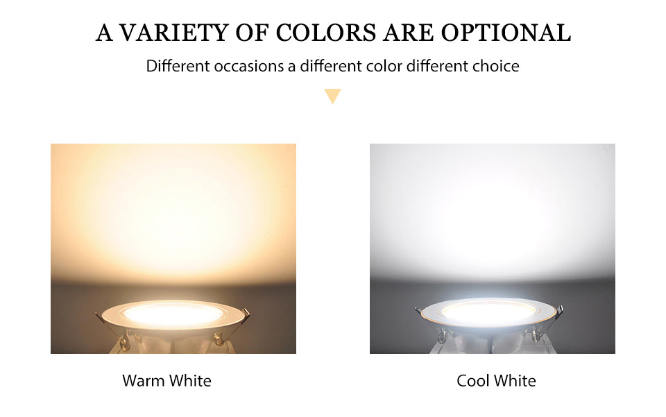 LED Downlight Ceiling 5W 9W 12W 15W 18W led Ceiling lamp Gold/Silver/White Body AC 220V 230V 240V led light