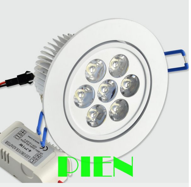 Dimmable 3W 5W 7W led downlight Aluminum for home Indoor IP44 110V 220V Recessed Ceiling Downlight Spot