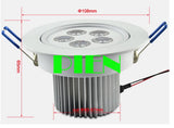 Dimmable 3W 5W 7W led downlight Aluminum for home Indoor IP44 110V 220V Recessed Ceiling Downlight Spot