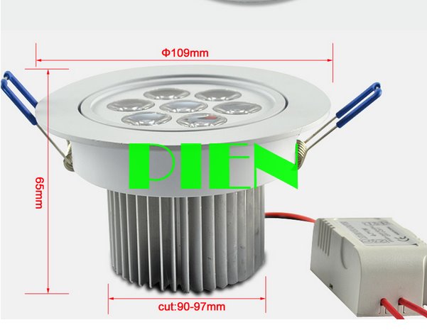 Dimmable 3W 5W 7W led downlight Aluminum for home Indoor IP44 110V 220V Recessed Ceiling Downlight Spot