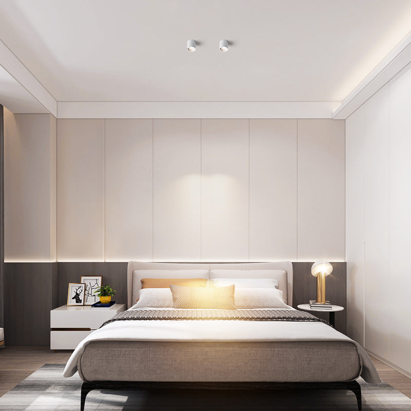 BRGT Led Spotlights Surface Mounted Downlight Living Room White Ceiling Focos Light Nordic Lighting For Kitchen Aisle AC85-265V warm light