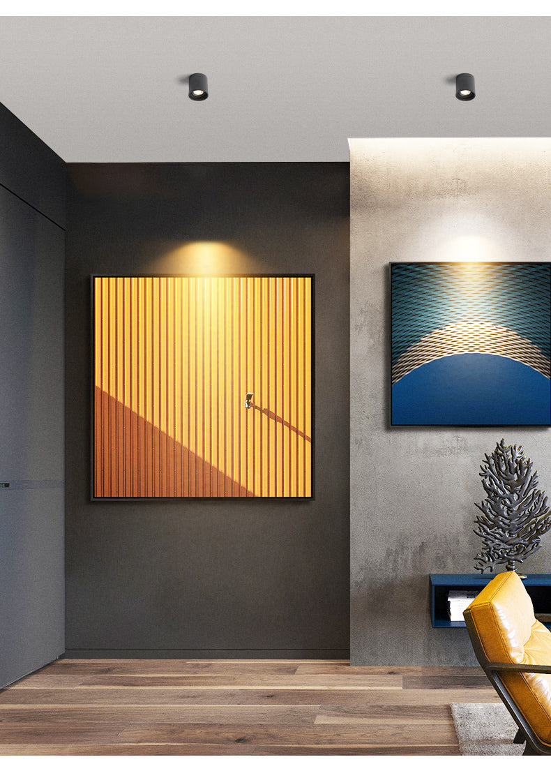 BRGT Led Spotlights Surface Mounted Downlight Living Room White Ceiling Focos Light Nordic Lighting For Kitchen Aisle AC85-265V warm light