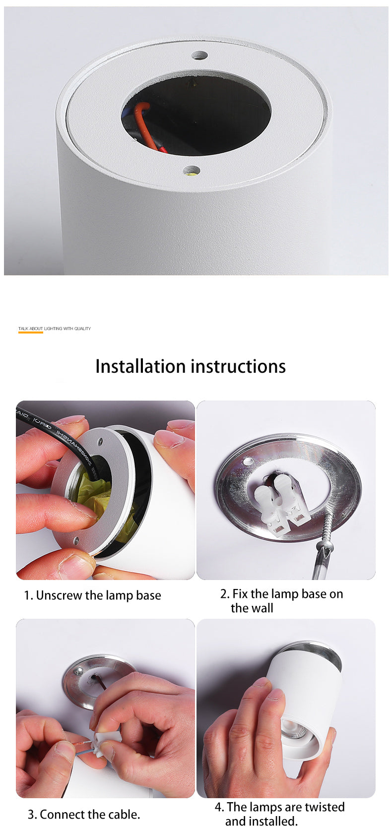 BRGT Led Spotlights Surface Mounted Downlight Living Room White Ceiling Focos Light Nordic Lighting For Kitchen Aisle AC85-265V warm light