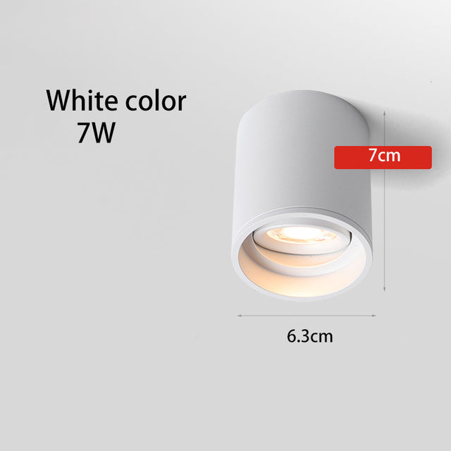 BRGT Led Spotlights Surface Mounted Downlight Living Room White Ceiling Focos Light Nordic Lighting For Kitchen Aisle AC85-265V warm light