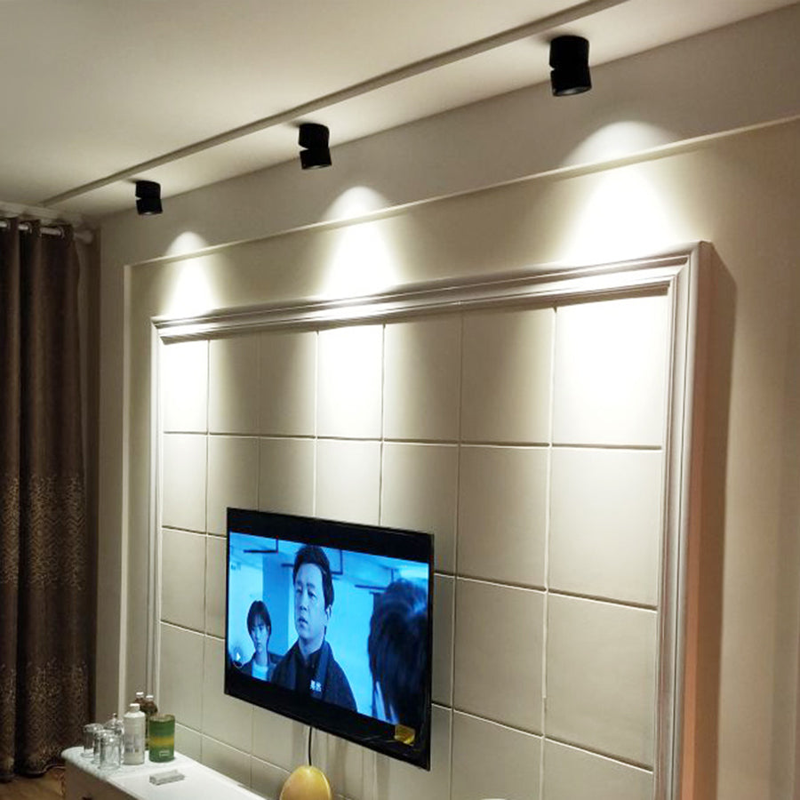 Surface Mounted LED Spot Light 360° Adjustable Ceiling Downlight Kitchen Living Room 10W 12W Shop Cabinet Light Wall Light