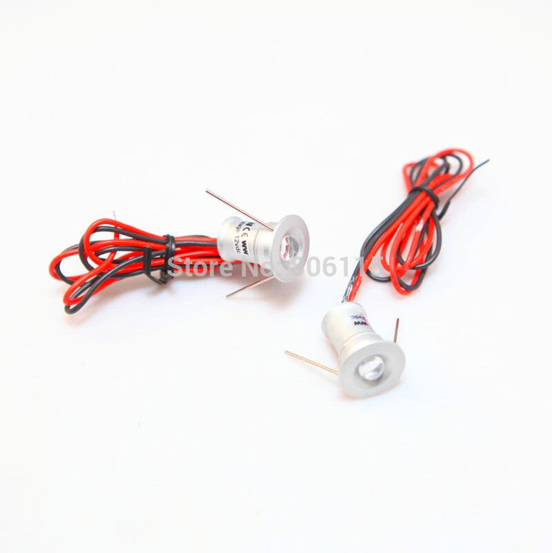 Dimmable 9pcs DC12V 1W LED MINI Downlight Bridgelux Waterproof IP65 LED Spot Light LED Cabinet Light New Design Square Round