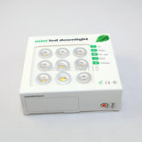 Dimmable 9pcs DC12V 1W LED MINI Downlight Bridgelux Waterproof IP65 LED Spot Light LED Cabinet Light New Design Square Round