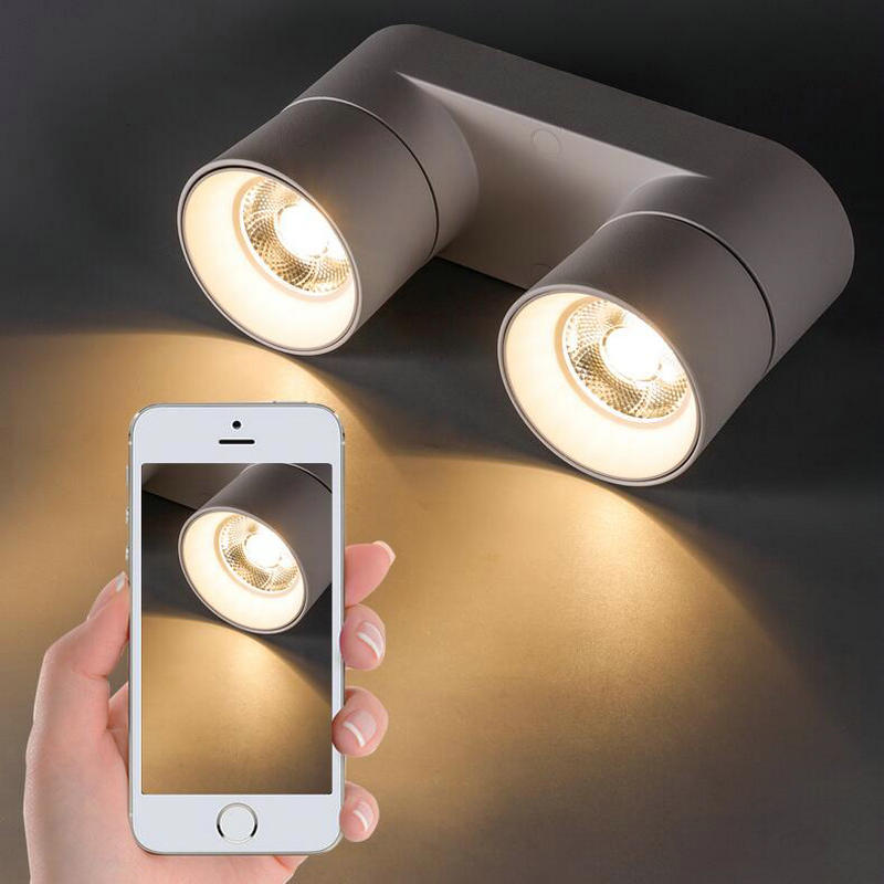 LED spot lights Surface Mount Ceiling Lamp 20W Living Room Simple Nordic Adjustable And Rotate COB Downlight