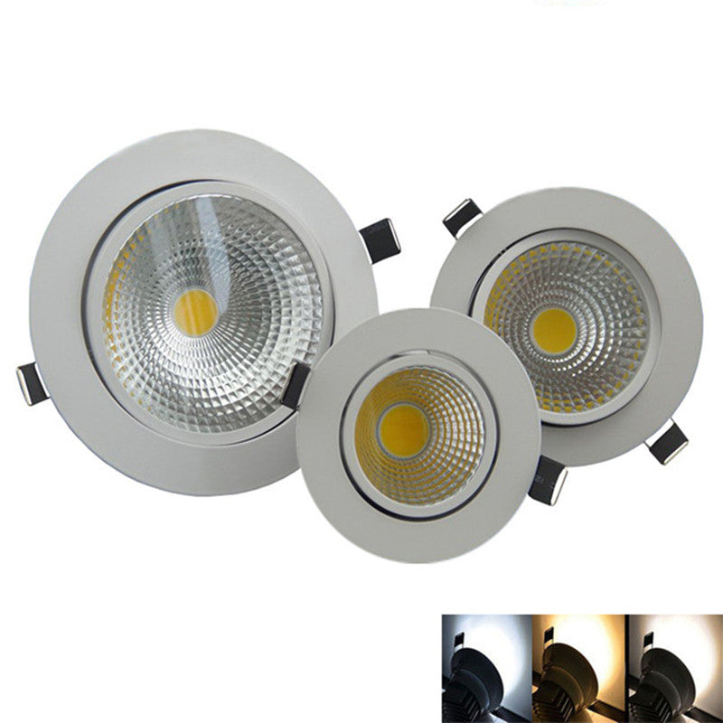 Super Bright Dimmable Led downlight COB Spot Light 5W 7W 9W 12W recessed 10X led spot Lights Bulbs Indoor Lighting