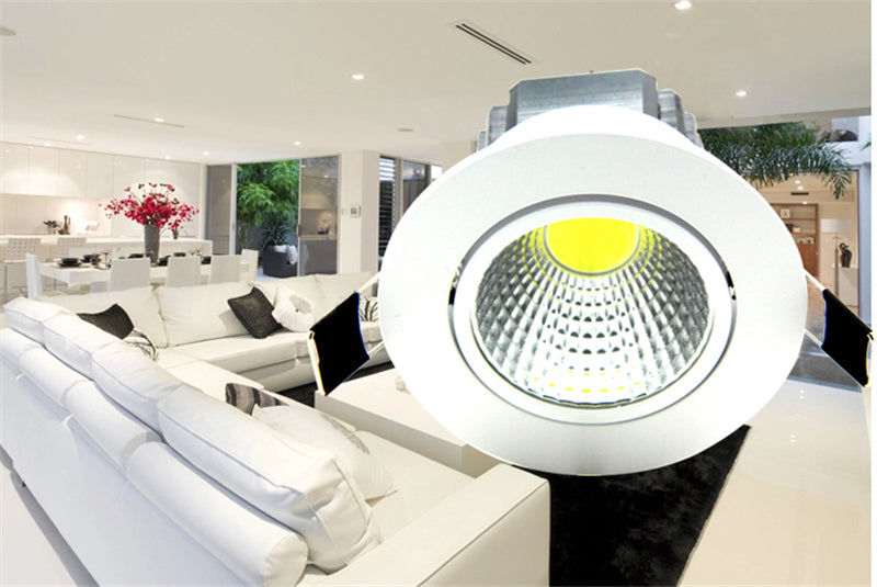 Super Bright Dimmable Led downlight COB Spot Light 5W 7W 9W 12W recessed 10X led spot Lights Bulbs Indoor Lighting