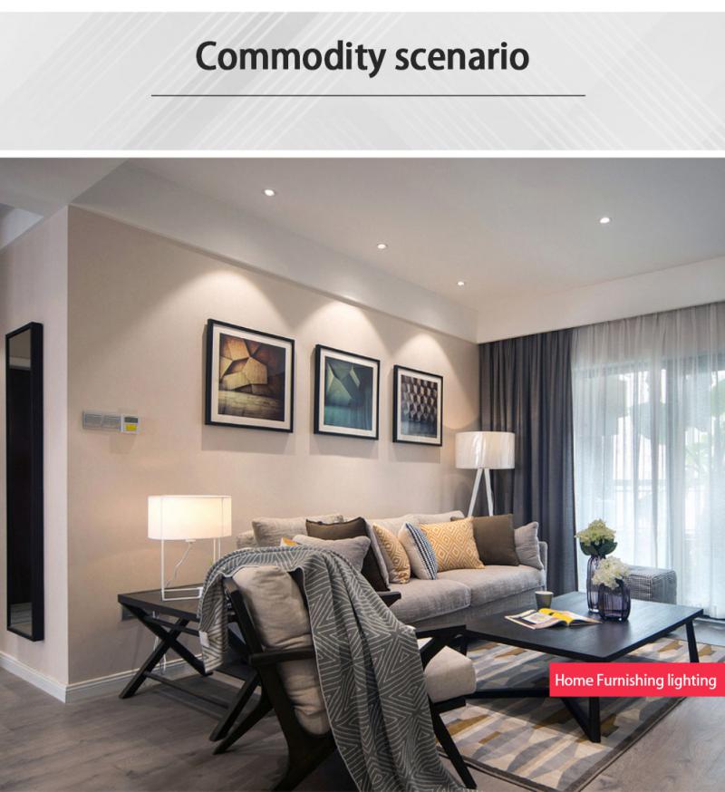 ZigBee Tuya Dual Color Temperature Smart Spotlight 12W LED Ceiling Downlight Light APP Remote Control Bedroom Indoor Lighting