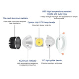 ZigBee Tuya Dual Color Temperature Smart Spotlight 12W LED Ceiling Downlight Light APP Remote Control Bedroom Indoor Lighting