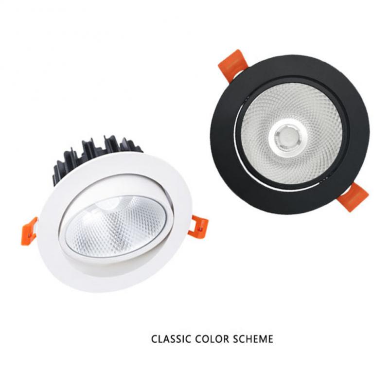 ZigBee Tuya Dual Color Temperature Smart Spotlight 12W LED Ceiling Downlight Light APP Remote Control Bedroom Indoor Lighting