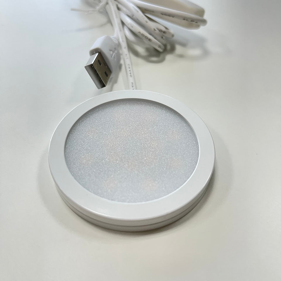 etrnLED USB 3W LED Mini Spotlight Slim Surface Mounted Downlight Wine Cabinet Wardrobe Ceiling Counter Indoor Spot with Switch