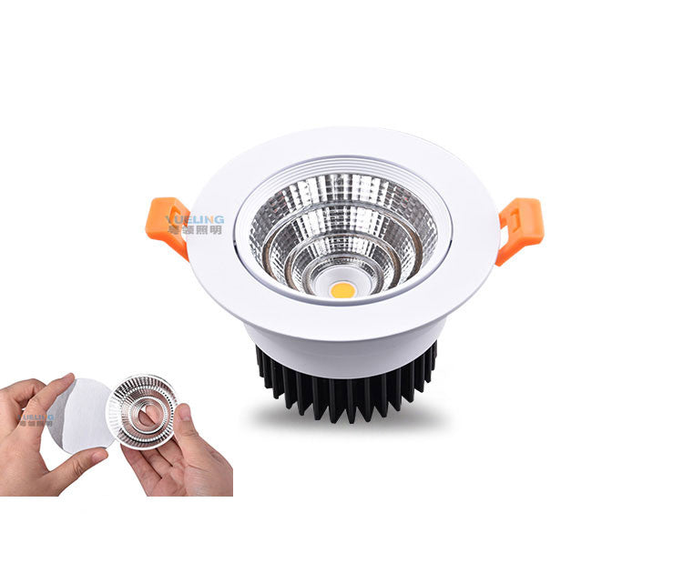 White Round Dimmable Led Downlight Light COB Ceiling Spot Light 3w 5w 7w 9w 12w 15W 20w Ceiling Recessed Lights Indoor Lighting