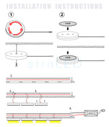 etrnLED USB 3W LED Mini Spotlight Slim Surface Mounted Downlight Wine Cabinet Wardrobe Ceiling Counter Indoor Spot with Switch