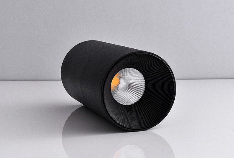 Surface Mounted LED COB Downlight Cylindrical Reflector 7W 10W 12W AC85-265V LED Ceiling Light Lamp LED Spotlight Black White