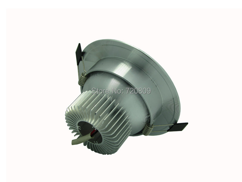 New LED Frosted Downlight Polished Silver Recessed 10pcs/lot 7w Ceiling Lamp 85-265V downlights living room