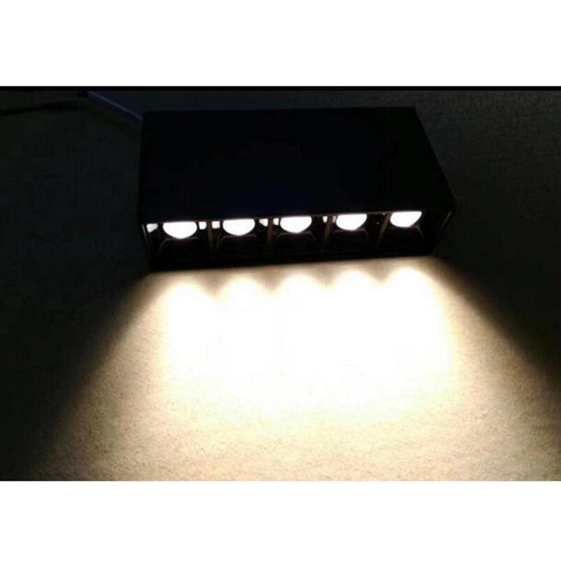 ONDENN 10W 20W 30W LED Spotlight AC85-265V LED Linear Downlight 5x2W 10x2W 15x2W LED Recessed Ceiling Lamps Line Spot Light