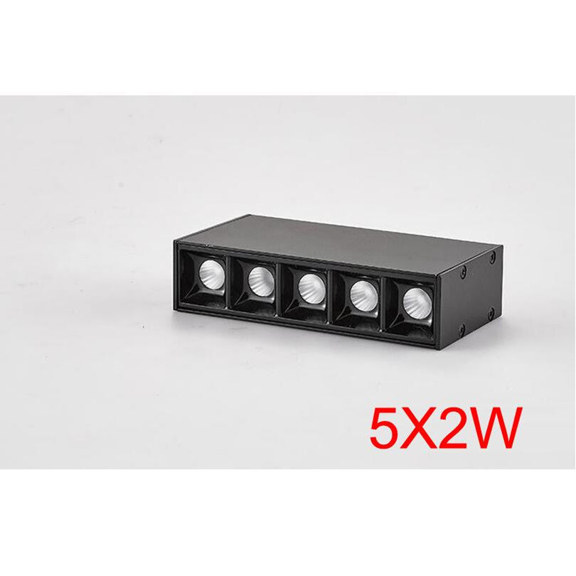 ONDENN 10W 20W 30W LED Spotlight AC85-265V LED Linear Downlight 5x2W 10x2W 15x2W LED Recessed Ceiling Lamps Line Spot Light