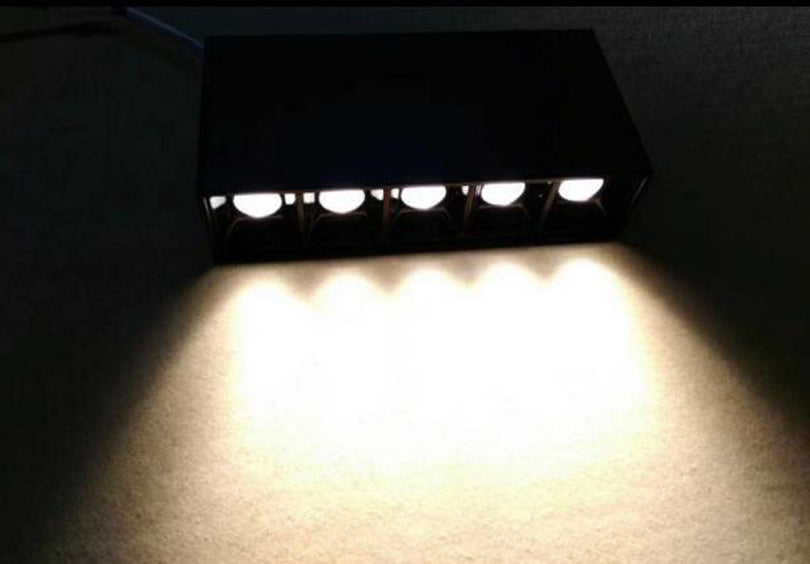 ONDENN 10W 20W 30W LED Spotlight AC85-265V LED Linear Downlight 5x2W 10x2W 15x2W LED Recessed Ceiling Lamps Line Spot Light