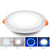 LED Panel Downlight 6W 9W 16W 24W Double LED Panel Lights AC85-265V Recessed Ceiling Panel Lamps CE ROHS Blue+White Round