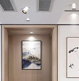 Nordic Foldable LED Ceiling Recessed Light 9W 12W LED Spot Lights Living room TV background wall Aisle Ceiling COB Downlight